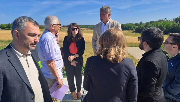 Georgian delegation field visit to a constructed wetland, a nature-based solution for wastewater treatment